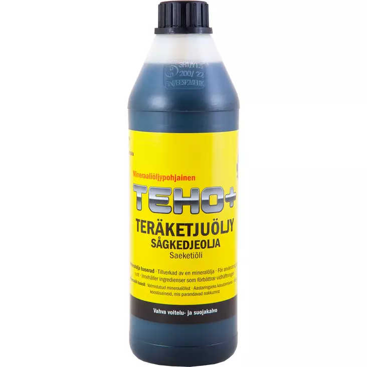 Teho+ Teräketjuöljy 1L - Ympärivuotiseen käyttöön (Mineraaliöljypohjainen) - Teräketjuöljyt - 6417196779483 - 1