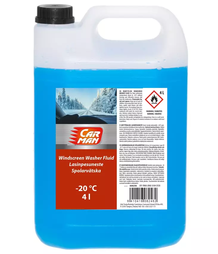 Tuulilasinpesuneste -20°C 4L - Lasinpesunesteet - 6410416155173 - 1