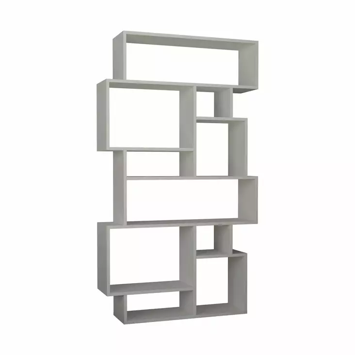 Valkoinen Melamiinipinnoitettu Kirjahylly - 96x168,5x25,5 cm - Kestävä ja Tyylikäs Säilytysratkaisu 25 kg Kantavuudella - Kirjahyllyt - 8681181807453 - 1