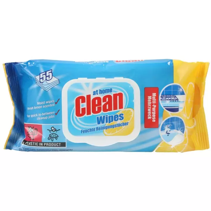 Yleispuhdistusliinat At home Clean 55kpl - Siivousrätit ja -liinat - 8720604319033 - 1