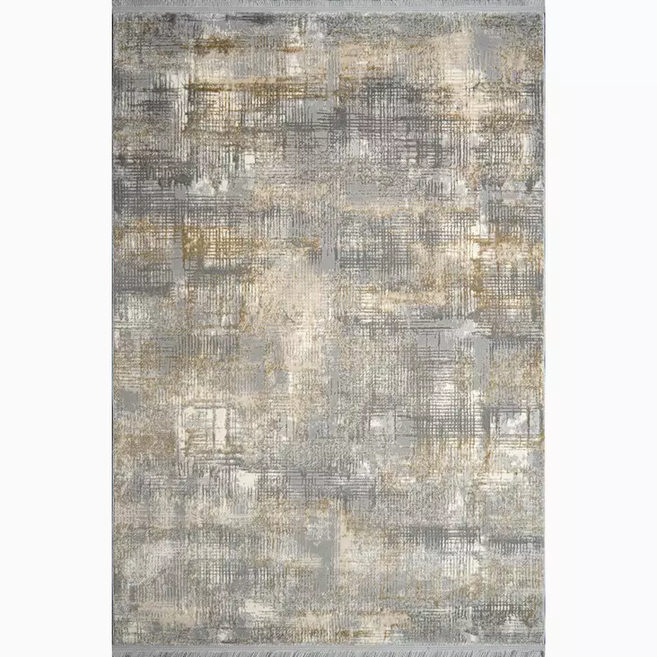 Ylellinen Harmaa Beige Kermanvärinen eteisen matto käytävämatto 100x200 cm - Kestävä ja Mukava 60% Polypropeeni / 40% Polyesteri - Suuret ja keskikokoiset matot - 8683342376853 - 1
