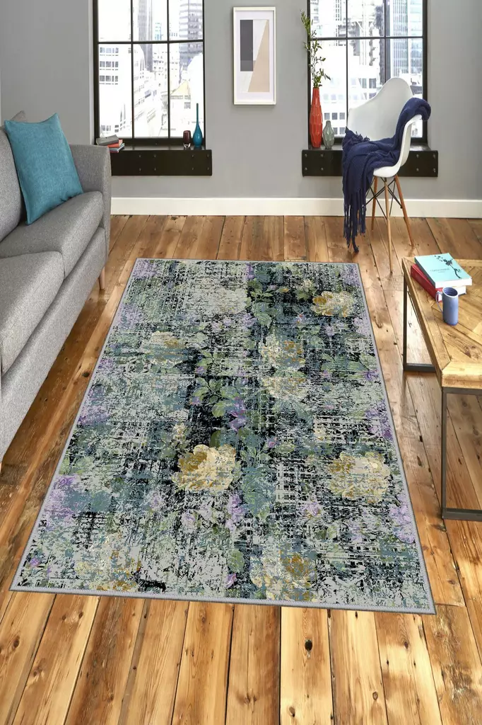 Ylellinen Monivärinen eteisen matto käytävämatto 80x150 cm - Antibakteerinen, Konepestävä, Liukumaton, 3D Digitaalinen Painatus - Pienet matot ja käytävämatot - 8681875928013 - 1