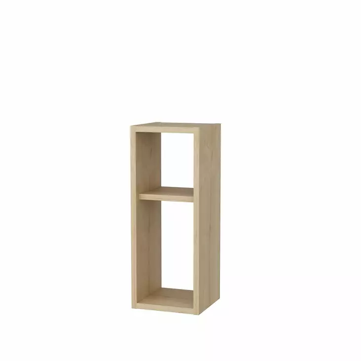 Yöpöytä - Tyylikäs ja Kestävä Kaluste - Tammi - 100% Melamiinipinnoitettu Lastulevy - 18 mm - 23,2x22x59,6 cm - Yöpöydät - 8683743120093 - 1