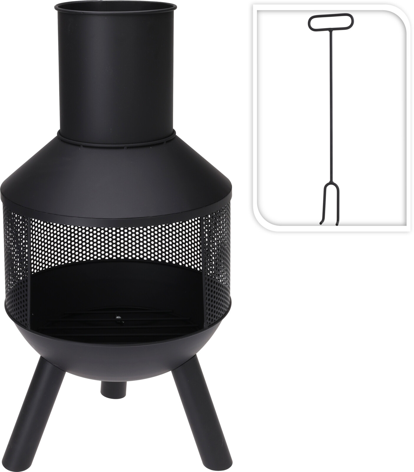 Tulisija savupiipulla 76 cm BBQ Nettimyynti.fi verkkokauppa