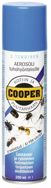 Cooper aerosoli tuhohy=C3=B6nteisille 200 ml - Torjunta-aineet - 6414504188494 - 1