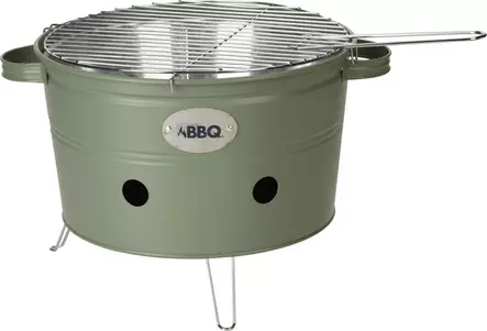 Hiiligrilli kannettava BBQ Bucket vihre=C3=A4 - Pallogrillit ja hiiligrillit - 8720573157254 - 1