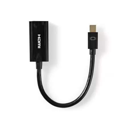 Mini DisplayPort kaapeli | DisplayPort 1.2 | Mini DisplayPort Uros | HDMI Ulostulo | 21.6 Gbps | Niklattu | 0.20 m | Pyöreä | PVC | Musta | Panta - Tietokone ja verkko - 5412810324804 - 1