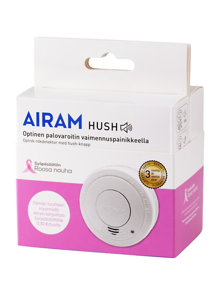 Palovaroitin Roosa Nauha 2 kpl - Palovaroittimet ja häkävaroittimet - 6435200282484 - 1