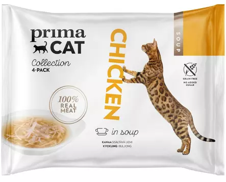 PrimaCat Soup Kananlihaa liemess=C3=A4 - Kissan ruoka - 6430069581334 - 1