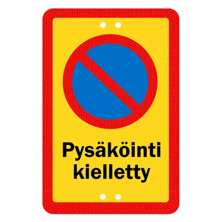 Sekure 2mm 20x30cm alumiinikyltti "Pysäköinti kielletty" - Opaste- ja varoituskyltit - 6438014353654 - 1