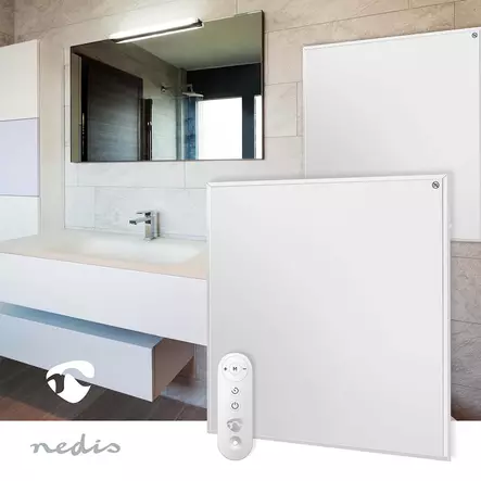SmartLife Infrapunalämmityspaneeli | 350 W | Säädettävä termostaatti | Kaukosäädin | IP44 | Valkoinen - Lämmitys - 5412810444304 - 5