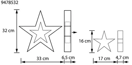 Airam t=C3=A4hti 2 in 1 - Koristevalot - 6435200247964 - 2