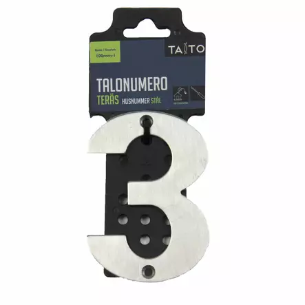 talonumero 3 100 mm harjattu ter=C3=A4spinta - Postilaatikot ja talonumerot - 6416096338714 - 1