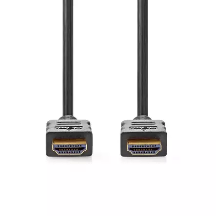 High Speed HDMI Kaapeli Ethernet | HDMI liitin | HDMI liitin | 4K@60Hz | ARC | 18 Gbps | 7.50 m | Pyöreä | PVC | Musta | Label - HDMI-kaapelit - 5412810454624 - 10
