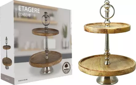 Kakkuastia kaksikerroksinen 36 cm - Tarjoiluastiat - 8721037123624 - 1