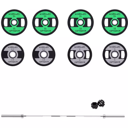 OptiGym 75 kg 50 mm levytankosarja - Levypainot ja levytangot - 6438014380674 - 1