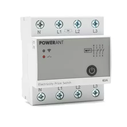 Pörssisähkökytkin 63A Wifi Din-kiskoon - Ajastimet & kauko-ohjattavat pistorasiat - 6429830161714 - 1