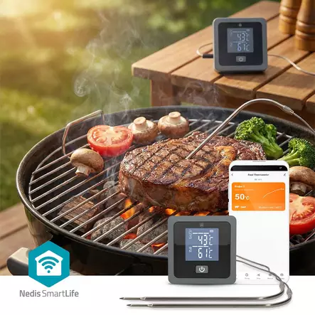 SmartLife Meat Thermometer | Bluetooth | 2 Probes - Keittiö ja ruoanlaitto - 5412810475094 - 5