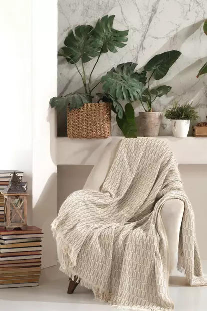 Sohvanpäällinen, beige, 170 x 210 cm, mukava, kestävä, helppohoitoinen - Sohvat - 8682870164314 - 2