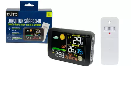 Taito sääasema värinäytöllä langaton - Lämpömittarit ja sääasemat - 6416096057844 - 1