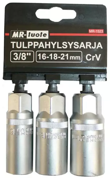 Tulppahylsysarja 16-18-21 mm 3.os - Kiintoavaimet ja vääntötyökalut - 6430032153094 - 1