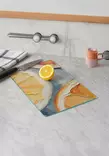 100% Karkaistu Lasi Leikkuulauta, Antibakteerinen, Helppo Puhdistaa, Liukumaton, 30x40 cm, Ei Astianpesukoneeseen - Keittiötyövälineet - 8684283733064 - 2