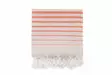 100% Puuvillainen Fouta Rantapyyhe, Oranssi, 90x180 cm, Korkea Imukyky, Erittäin Pehmeä, Konepestävä 30-40 °C - Pyyhkeet ja kylpytakit - 8683342756624 - 4