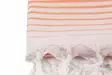 100% Puuvillainen Fouta Rantapyyhe, Oranssi, 90x180 cm, Korkea Imukyky, Erittäin Pehmeä, Konepestävä 30-40 °C - Pyyhkeet ja kylpytakit - 8683342756624 - 5