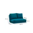 2-istuttava vuodesohva, petroolinvihreä, 185 cm leveä, 120 cm syvä, mukava, monikäyttöinen, kestävä - Vuodesohvat - 8683342263344 - 11