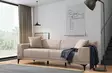 3-istuttava sohva, vaalea ruskea, Leveys 215 cm, ylellinen mukavuus, elegantti muotoilu, kestävä - Sohvat - 8683342939324 - 2