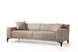 3-istuttava sohva, vaalea ruskea, Leveys 215 cm, ylellinen mukavuus, elegantti muotoilu, kestävä - Sohvat - 8683342939324 - 1