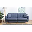 3-istuttava vuodesohva, tummansininen, 205 cm x 85 cm x 85 cm, mukava, käytännöllinen, tyylikäs - Vuodesohvat - 8681875323764 - 3