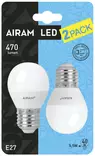 Airam Led Koristelamppu 5,5W E27 2kpl pakkaus - Lamput ja loisteputket - 6435200214904 - 1