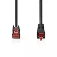 CAT6 Verkkokaapeli | RJ45 uros | RJ45 uros | SF/UTP | 5.00 m | Pyöreä | LSZH | Musta | Kirjekuori - Tietokone ja verkko - 5412810278794 - 10
