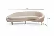 3-istuttava sohva, beige, 255 cm x 120 cm x 85 cm, kestävä, mukava - Sohvat - 8683342766524 - 6