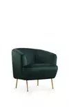 Nojatuoli, vihreä, 83 cm leveä, 75 cm korkea, 72 cm syvä, mukava, tyylikäs, moderni - Nojatuolit - 8681875834604 - 4
