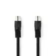 DIN Audiokaapeli | DIN 5-Pin uros | DIN 5-Pin uros | Niklattu | 1.00 m | Pyöreä | PVC | Musta | Label - Audiokaapelit - 5412810419784 - 1