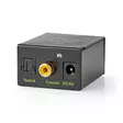 Digitaalinen Audiomuunnin | Yksisuuntainen | Audio- / video- / datayhteyksien syöttö: 1x Digital RCA / 1x TosLink | Audio- / video- / datayhteyksien ulostulo: 1x (2x RCA) / 1x 3.5 mm | Automaattinen | Musta - Audiokytkimet ja jakajat - 5412810334414 - 40