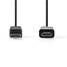 DisplayPort kaapeli | DisplayPort uros | HDMI liitin | 4K@30Hz | Niklattu | 2.00 m | Pyöreä | PVC | Musta | Laatikko - Tietokone ja verkko - 5412810288564 - 5