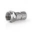 F-liitin | Suora | Uros | Kullattu | 75 Ohm | Kierrettävä | Kaapelin läpitulomitta: 5.5 mm | Kupari | Metalli | 2 kpl | Ikkunallinen laatikko - Antenniliittimet ja adapterit - 5412810326464 - 7
