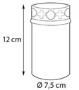 Hautakynttilä ristikoristeella Muisto 12 cm - Led-kynttilät ja lyhdyt - 6435200178244 - 3