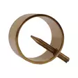 Kaideköyden päätyrengas Ø 36mm Messinki - Köydet ja narut - 6408586890444 - 1