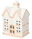 Keramiikka talo led valoilla 15 cm - Valokoristeet ja valohahmot - 6410416309064 - 1