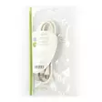 Koaksiaalikaapeli | IEC (Coax) Uros | IEC (Coax) Naaras | Niklattu | 120 dB | 75 Ohm | Nelinkertainen suojaus | 1.00 m | Pyöreä | PVC | Valkoinen | Kirjekuori - Antennikaapelit - 5412810282074 - 66