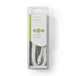 Koaksiaalikaapeli | IEC (Coax) Uros | IEC (Coax) Naaras | Niklattu | 90 dB | 75 Ohm | Tuplasuojattu | 3.00 m | Pyöreä | PVC | Valkoinen | Laatikko - Antennikaapelit - 5412810289424 - 66