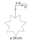 Leena messinki metallit=C3=A4hti, 30 cm, led - Koristevalot - 6435200213174 - 3