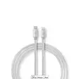 Lightning Kaapeli | USB 2.0 | USB-C Uros | Apple Lightning 8-Pin | 480 Mbps | Kullattu | 2.00 m | Pyöreä | Nailon / Punottu | Alumiini | Laatikko kannella ja ikkunalla - Lightning-kaapelit - 5412810313044 - 1