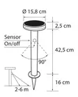 Alan solar pihavalaisin 45 cm harm 4000k - Koristevalot - 6435200263254 - 2