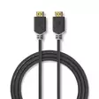 Premium High Speed HDMI Kaapeli Ethernet | HDMI liitin | HDMI liitin | 4K@60Hz | 18 Gbps | 5.00 m | Pyöreä | PVC | Antrasiitti | Laatikko - HDMI-kaapelit - 5412810313624 - 75