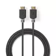Premium High Speed HDMI Kaapeli Ethernet | HDMI liitin | HDMI liitin | 4K@60Hz | 18 Gbps | 5.00 m | Pyöreä | PVC | Antrasiitti | Laatikko - HDMI-kaapelit - 5412810313624 - 30
